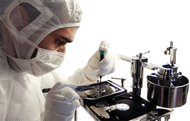 Clean room data recovery service