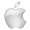 Mac/Apple logo icon gray